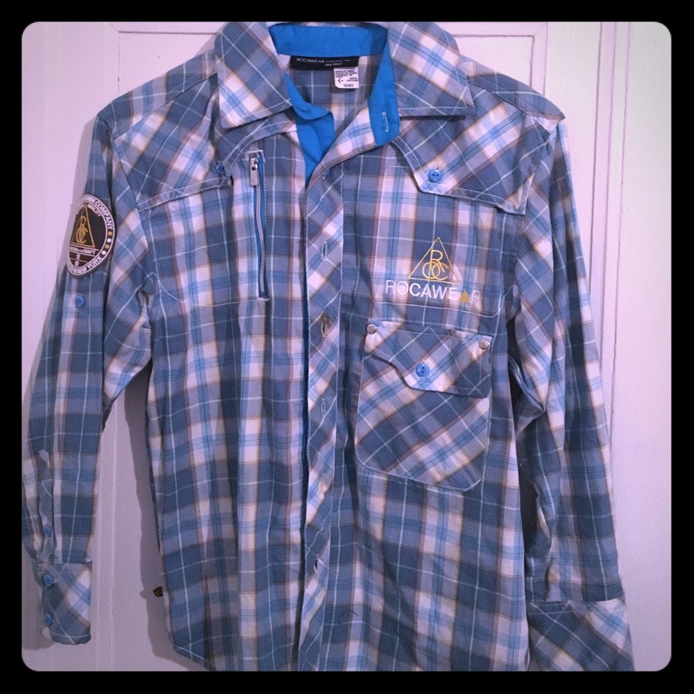 Boys Long-Sleeved Button Down Shirt